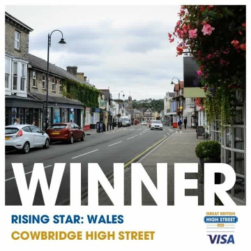 Cowbridge High Street named as the Rising Star Winner!