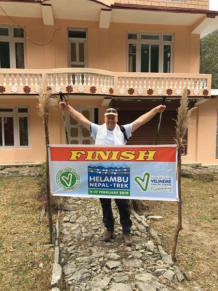 Trevor completes another Velindre Challenge